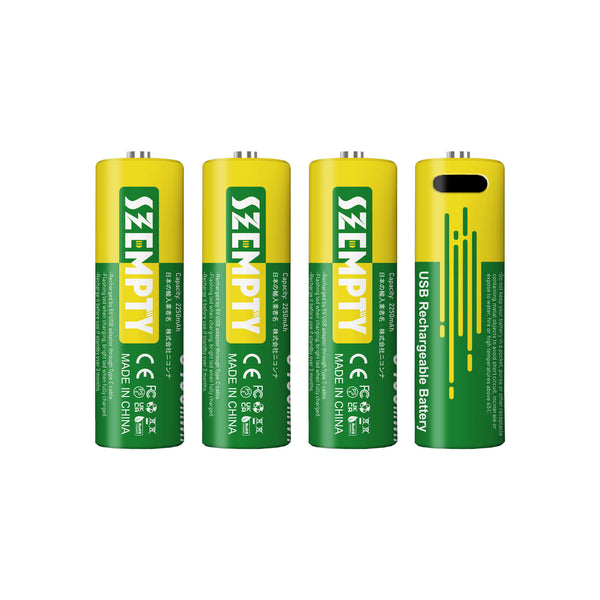 AA 3400mWh USB-C Rechargeable Batteries