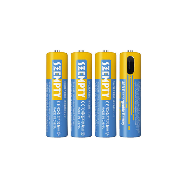 AAA 750mWh USB-C Rechargeable Batteries